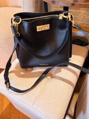 BCBG Black Crossbody/Top Handle Bag (Small)